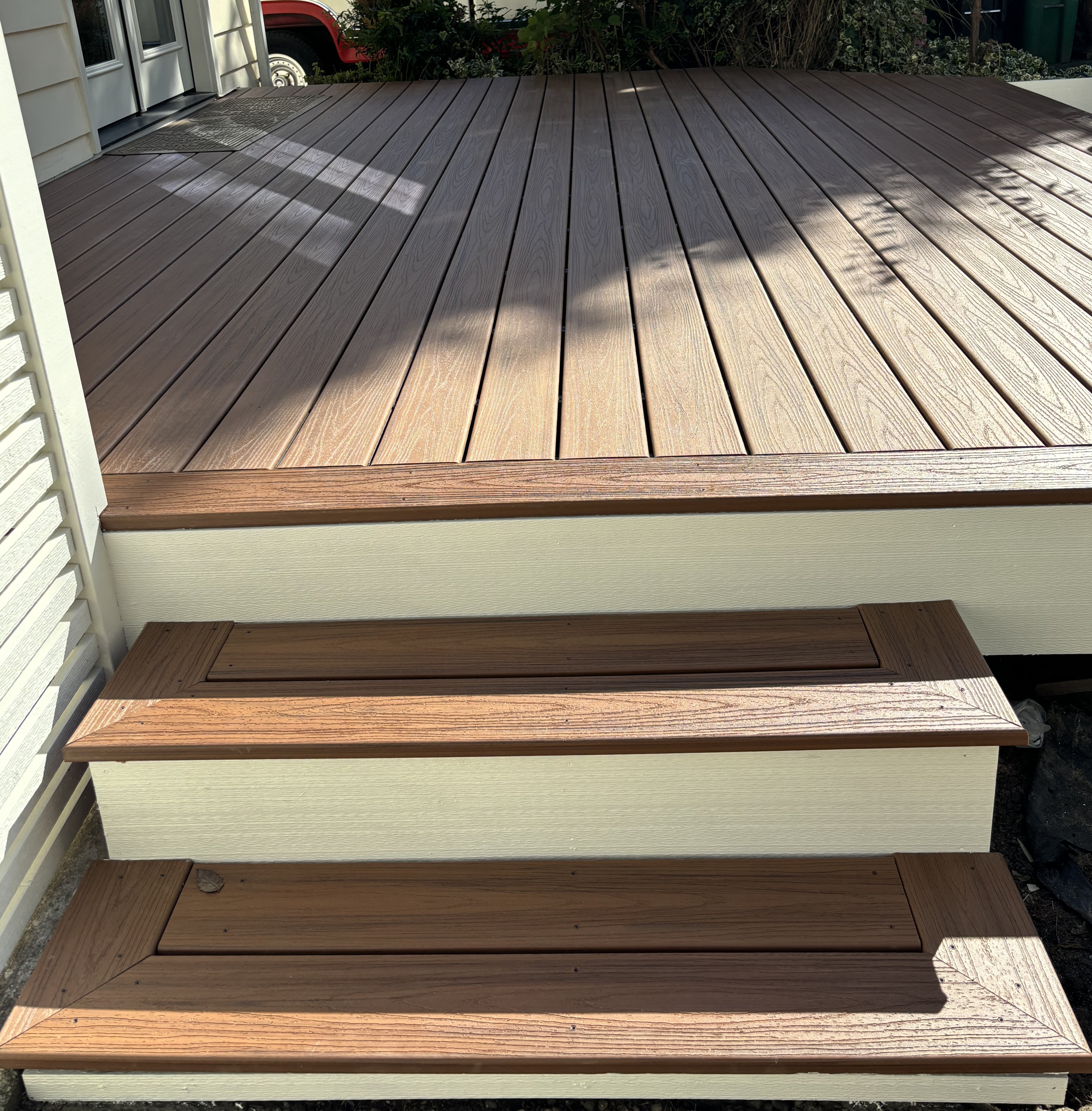 Picture of new trex deck