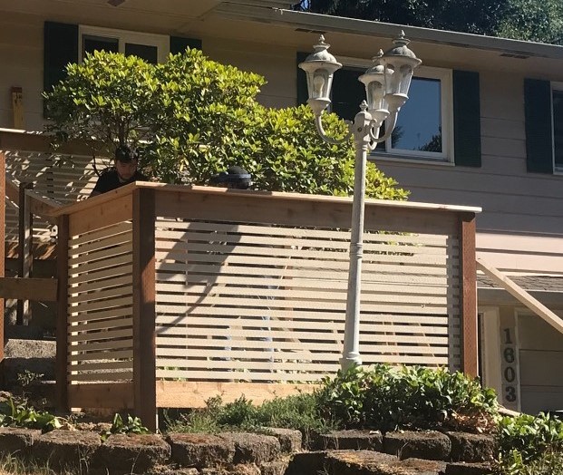 Custom built handrail