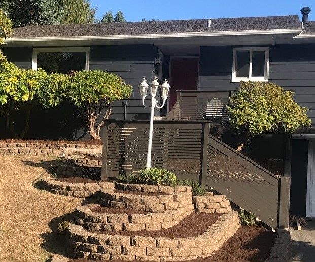 House & handrail after paint