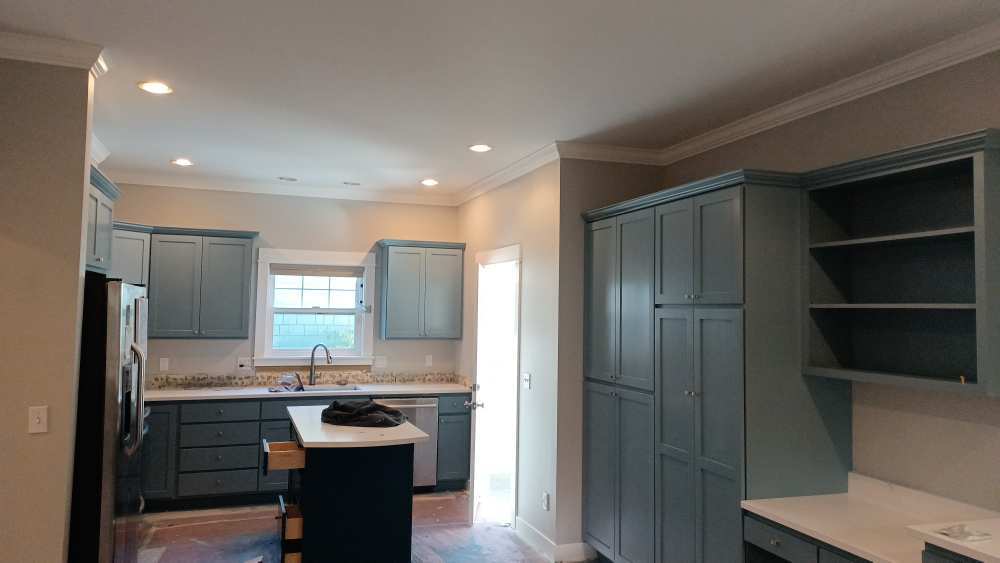 Painted kitchen cabinets
